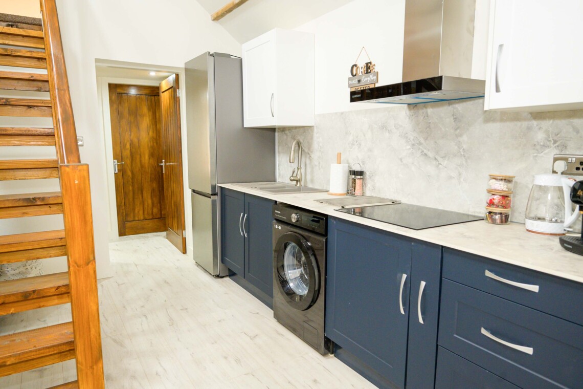 Open plan Kitchen are 