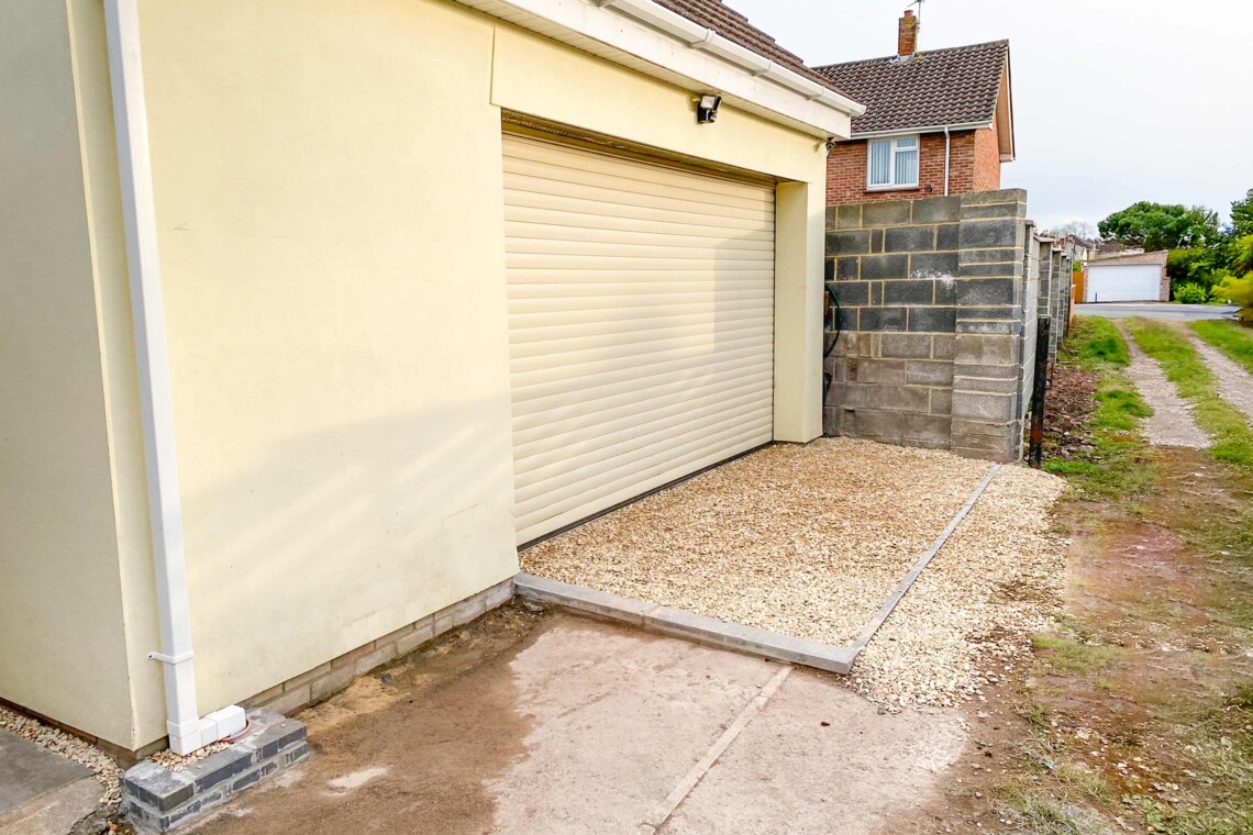 External parking area