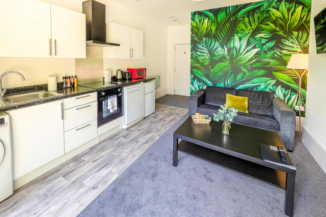 Open plan living area