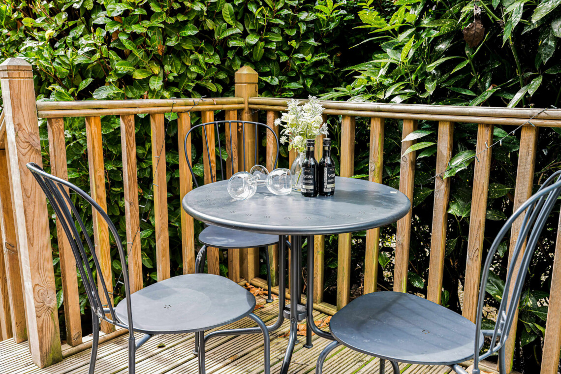 Relax on the decking area