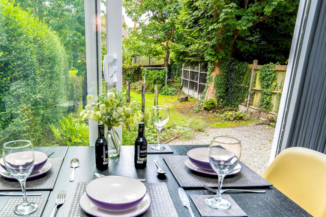 Patio doors to shared garden