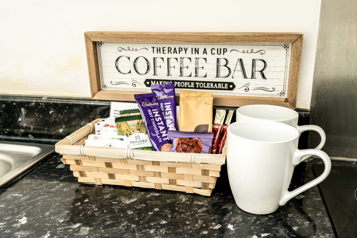 Enjoy a complimentary drink on arrival