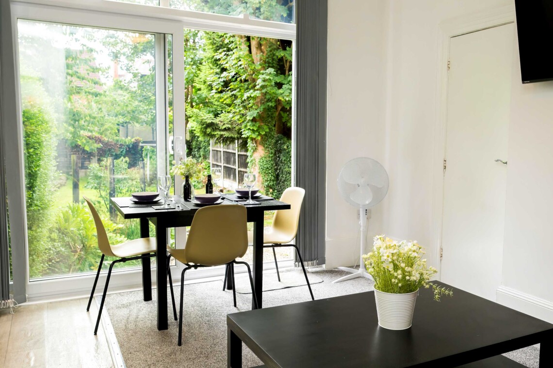 Living space with access to a shared garden
